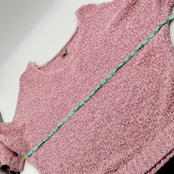 Chico's sweater raspberry pink and white dolman style size 3 XL 16 - Picture 7 of 10